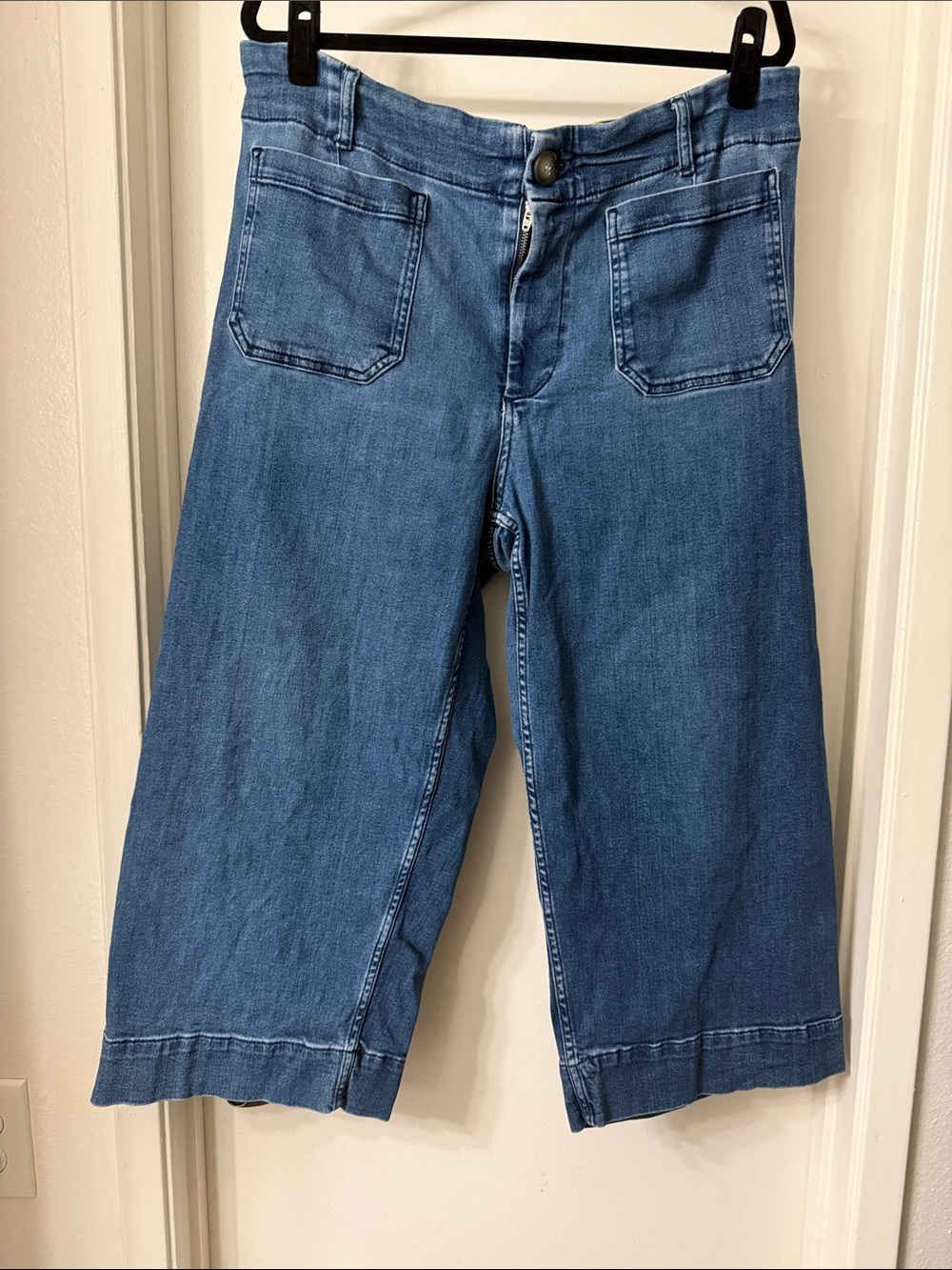 Maeve Anthropologie Colette Wide-Leg Crop Jeans Size 18
